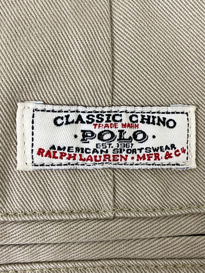 【中古品】【メンズ】 POLO RALPH LAUREN ポロ・ラルフローレン ANDREW PANT アンドリュー パンツ コットン チノパンツ メンズ ボトムス 157-261002-em-43-min サイズ：35/32 カラー：ベージュ 万代Net店