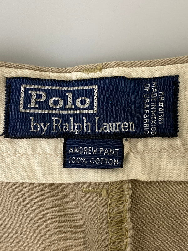 【中古品】【メンズ】 POLO RALPH LAUREN ポロ・ラルフローレン ANDREW PANT アンドリュー パンツ コットン チノパンツ メンズ ボトムス 157-261002-em-43-min サイズ：35/32 カラー：ベージュ 万代Net店