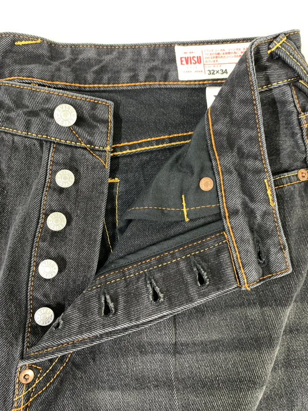 【中古品】【メンズ】 EVISU エヴィス ダイコックプリントバギージーンズ 175 80A メンズ ボトムス ジーパン デニムパンツ 156-261002-em-64-min サイズ：32×34 カラー：ブラックインディゴ 万代Net店