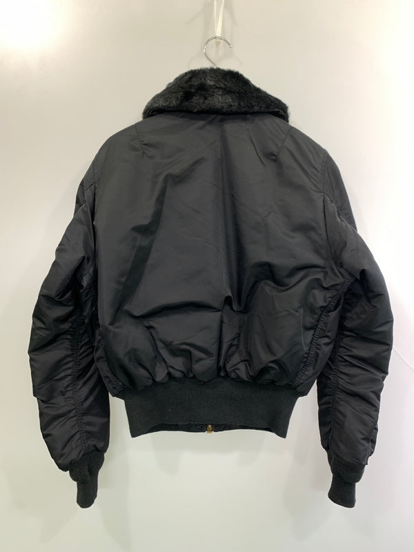 【中古品】【メンズ】 ALPHA INDUSTRIES アルファ インダストリーズ FLIGHT JACKET フライト ジャケット 8310-483250-290 アウター ブルゾン 145-261006-hu-26-min サイズ：XS カラー：ブラック 万代Net店