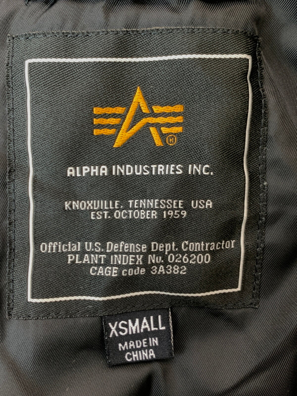 【中古品】【メンズ】 ALPHA INDUSTRIES アルファ インダストリーズ FLIGHT JACKET フライト ジャケット 8310-483250-290 アウター ブルゾン 145-261006-hu-26-min サイズ：XS カラー：ブラック 万代Net店