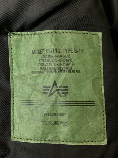 【中古品】【メンズ】 ALPHA INDUSTRIES アルファ インダストリーズ FLIGHT JACKET フライト ジャケット 8310-483250-290 アウター ブルゾン 145-261006-hu-26-min サイズ：XS カラー：ブラック 万代Net店