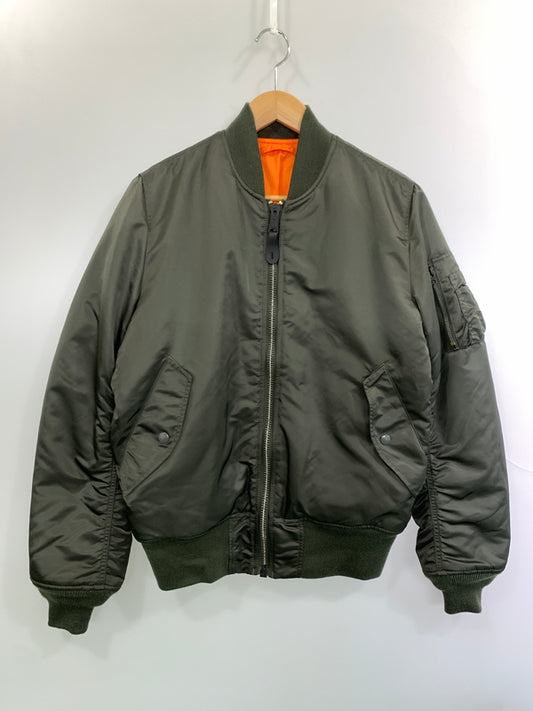 【中古品】【メンズ】 ALPHA INDUSTRIES アルファ インダストリーズ FLIGHT JACKET フライト ジャケット 0615-00-573-8335 アウター ブルゾン 145-261006-hu-28-min サイズ：M カラー：カーキ系 万代Net店