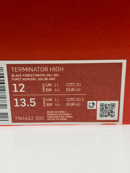 【中古美品】【メンズ】 NIKE ナイキ TERMINATOR HIGH FN4442-300 ターミネーター ハイ スニーカー 靴 160-261007-yn-04-min サイズ：30.0cm US12 カラー：BLACK FOREST/WHITE-DEL SOL 万代Net店