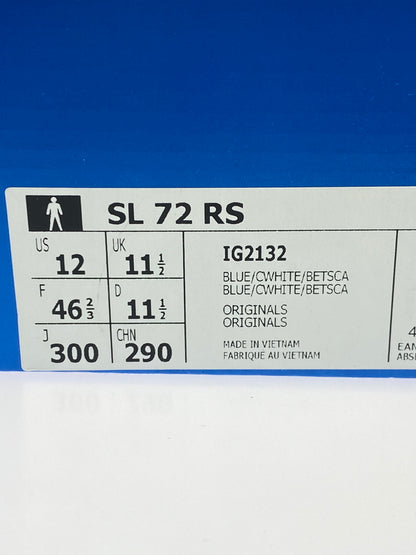 【中古品】【メンズ】 ADIDAS アディダス SL 72 RS スニーカー ローカット スエード メンズ シューズ 靴 161-261007-em-01-min サイズ：30.0cm カラー：ブルー 万代Net店