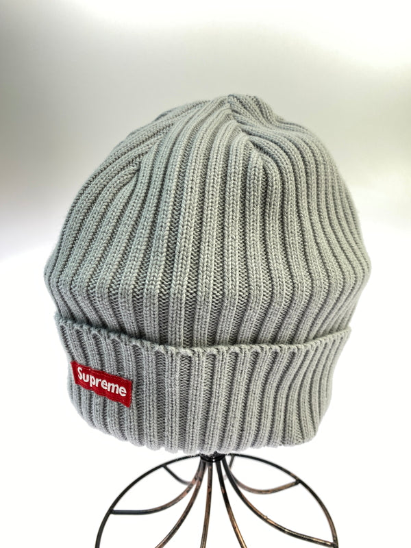 【中古品】【メンズ】 SUPREME シュプリーム OVERDYED BEANIE オーバーダイド ビーニー ニット帽 ニットキャップ 帽子 185-261011-hu-19-min サイズ：FREE カラー：グレー系 万代Net店