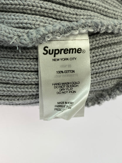 【中古品】【メンズ】 SUPREME シュプリーム OVERDYED BEANIE オーバーダイド ビーニー ニット帽 ニットキャップ 帽子 185-261011-hu-19-min サイズ：FREE カラー：グレー系 万代Net店