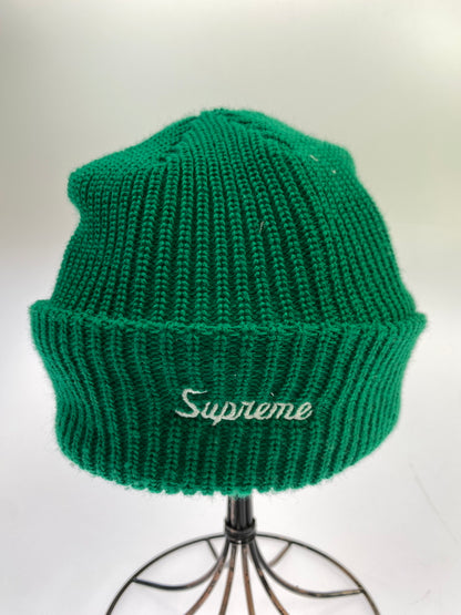 【中古品】【メンズ】 SUPREME シュプリーム LOOSE GAUGE BEANIE ルーズ ゲージ ビーニー ニット帽 ニットキャップ 帽子 185-261011-hu-20-min サイズ：FREE カラー：グリーン 万代Net店