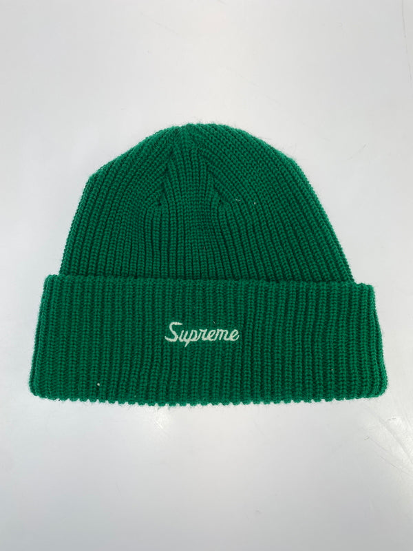 【中古品】【メンズ】 SUPREME シュプリーム LOOSE GAUGE BEANIE ルーズ ゲージ ビーニー ニット帽 ニットキャップ 帽子 185-261011-hu-20-min サイズ：FREE カラー：グリーン 万代Net店