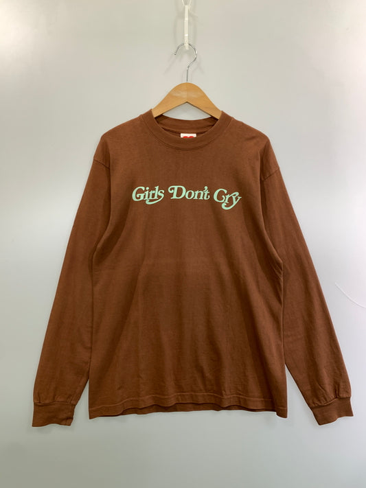 【中古品】【メンズ】 GIRLS DON'T CRY ガールズ ドント クライ LS TEE ロングスリーブ ティー 長袖 シャツ トップス 142-261006-hu-49-min サイズ：M カラー：ブラウン 万代Net店
