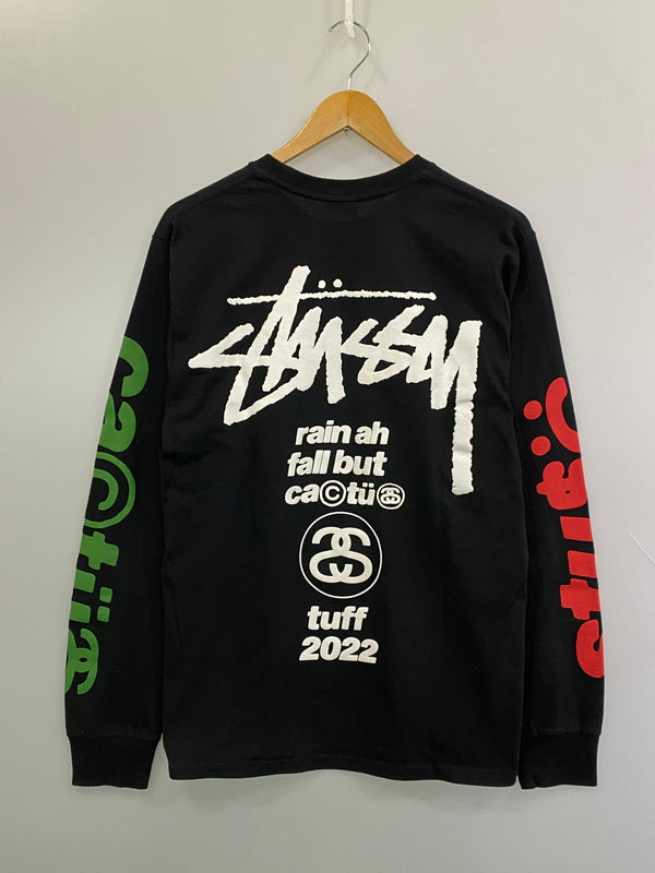 【中古品】【メンズ】 STUSSY ×CACTUS PLANT FLEA MARKET ステューシー カクタス プラント フリー マーケット SPORT LS TEE 長袖Tシャツ ロングスリーブ 142-261003-ta-33-min サイズ：M カラー：ブラック 万代Net店
