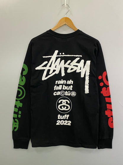 【中古品】【メンズ】 STUSSY ×CACTUS PLANT FLEA MARKET ステューシー カクタス プラント フリー マーケット SPORT LS TEE 長袖Tシャツ ロングスリーブ 142-261003-ta-33-min サイズ：M カラー：ブラック 万代Net店