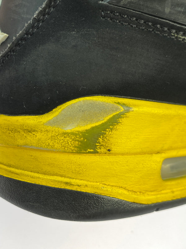 【中古品】【メンズ】 NIKE ナイキ AIR JORDAN 4 RETRO DH6927-017 エア ジョーダン 4 レトロ スニーカー 靴 160-261007-yn-06-min サイズ：28.0cm US10 カラー：BLACK/WHITE-TOUR YELLOW 万代Net店