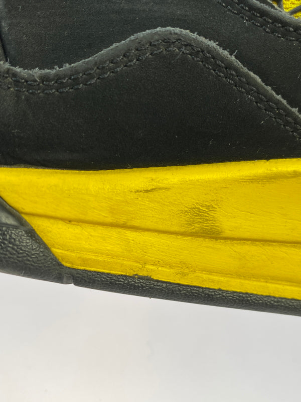 【中古品】【メンズ】 NIKE ナイキ AIR JORDAN 4 RETRO DH6927-017 エア ジョーダン 4 レトロ スニーカー 靴 160-261007-yn-06-min サイズ：28.0cm US10 カラー：BLACK/WHITE-TOUR YELLOW 万代Net店