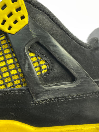 【中古品】【メンズ】 NIKE ナイキ AIR JORDAN 4 RETRO DH6927-017 エア ジョーダン 4 レトロ スニーカー 靴 160-261007-yn-06-min サイズ：28.0cm US10 カラー：BLACK/WHITE-TOUR YELLOW 万代Net店