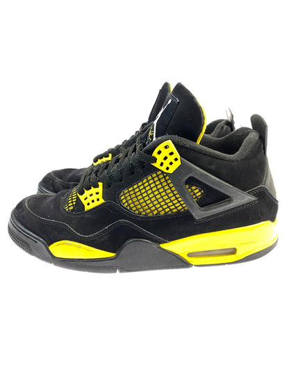 【中古品】【メンズ】 NIKE ナイキ AIR JORDAN 4 RETRO DH6927-017 エア ジョーダン 4 レトロ スニーカー 靴 160-261007-yn-06-min サイズ：28.0cm US10 カラー：BLACK/WHITE-TOUR YELLOW 万代Net店