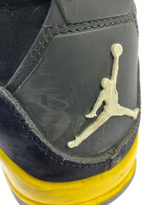 【中古品】【メンズ】 NIKE ナイキ AIR JORDAN 4 RETRO DH6927-017 エア ジョーダン 4 レトロ スニーカー 靴 160-261007-yn-06-min サイズ：28.0cm US10 カラー：BLACK/WHITE-TOUR YELLOW 万代Net店