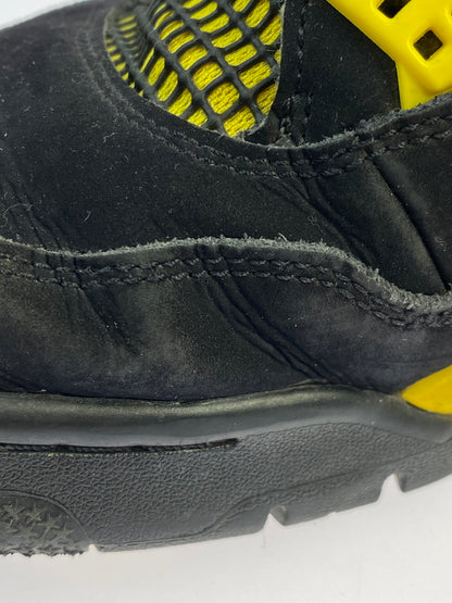 【中古品】【メンズ】 NIKE ナイキ AIR JORDAN 4 RETRO DH6927-017 エア ジョーダン 4 レトロ スニーカー 靴 160-261007-yn-06-min サイズ：28.0cm US10 カラー：BLACK/WHITE-TOUR YELLOW 万代Net店
