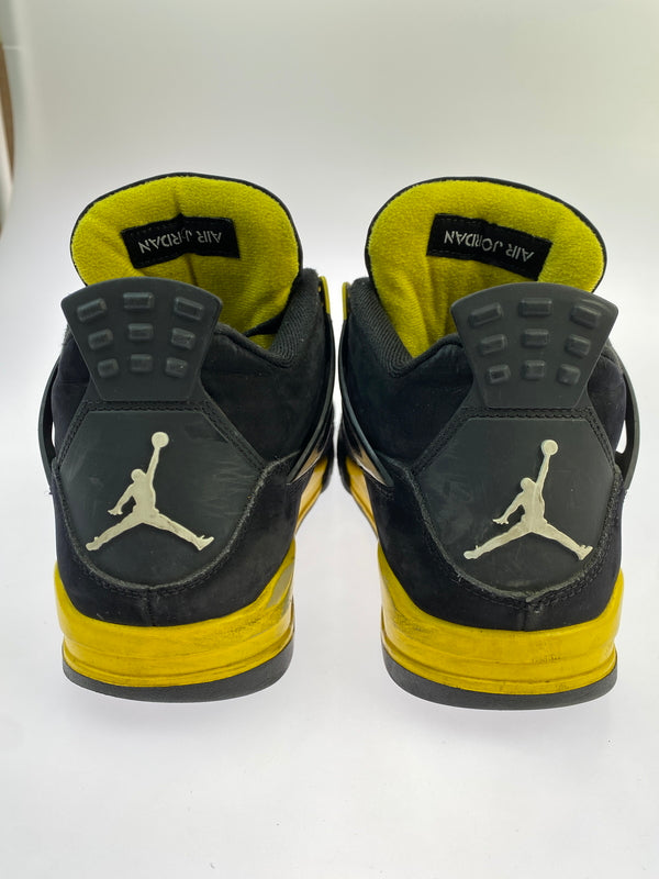 【中古品】【メンズ】 NIKE ナイキ AIR JORDAN 4 RETRO DH6927-017 エア ジョーダン 4 レトロ スニーカー 靴 160-261007-yn-06-min サイズ：28.0cm US10 カラー：BLACK/WHITE-TOUR YELLOW 万代Net店