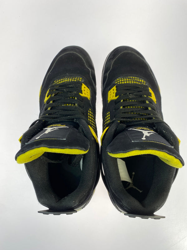 【中古品】【メンズ】 NIKE ナイキ AIR JORDAN 4 RETRO DH6927-017 エア ジョーダン 4 レトロ スニーカー 靴 160-261007-yn-06-min サイズ：28.0cm US10 カラー：BLACK/WHITE-TOUR YELLOW 万代Net店