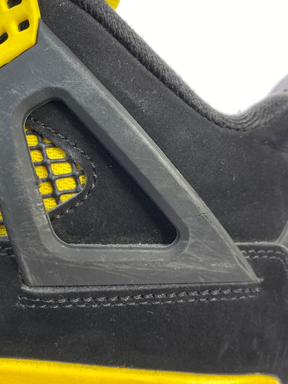 【中古品】【メンズ】 NIKE ナイキ AIR JORDAN 4 RETRO DH6927-017 エア ジョーダン 4 レトロ スニーカー 靴 160-261007-yn-06-min サイズ：28.0cm US10 カラー：BLACK/WHITE-TOUR YELLOW 万代Net店
