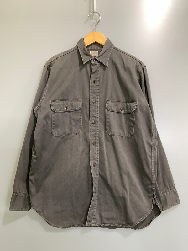 【中古品】【メンズ】 SEARS シアーズ L/S WORK SHIRT 50S～ マチ付き ロングスリーブ ワークシャツ メンズ トップス 長袖シャツ 50年代～ ヴィンテージ 146-261002-em-53-min カラー：グレー 万代Net店