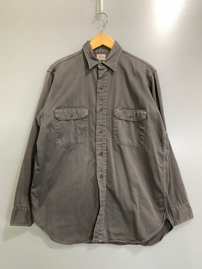 【中古品】【メンズ】 SEARS シアーズ L/S WORK SHIRT 50S～ マチ付き ロングスリーブ ワークシャツ メンズ トップス 長袖シャツ 50年代～ ヴィンテージ 146-261002-em-53-min カラー：グレー 万代Net店