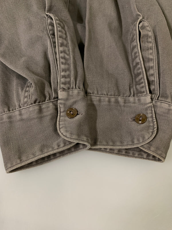 【中古品】【メンズ】 SEARS シアーズ L/S WORK SHIRT 50S～ マチ付き ロングスリーブ ワークシャツ メンズ トップス 長袖シャツ 50年代～ ヴィンテージ 146-261002-em-53-min カラー：グレー 万代Net店
