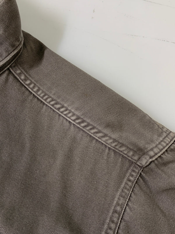 【中古品】【メンズ】 SEARS シアーズ L/S WORK SHIRT 50S～ マチ付き ロングスリーブ ワークシャツ メンズ トップス 長袖シャツ 50年代～ ヴィンテージ 146-261002-em-53-min カラー：グレー 万代Net店