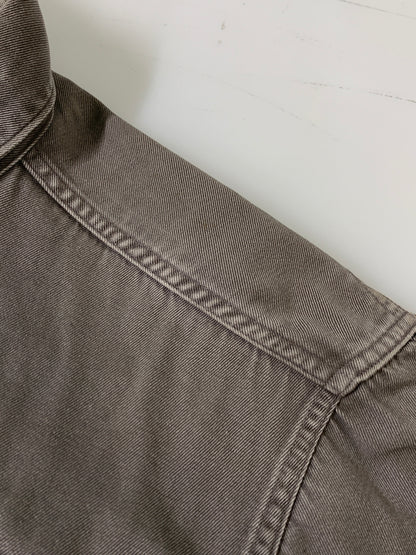 【中古品】【メンズ】 SEARS シアーズ L/S WORK SHIRT 50S～ マチ付き ロングスリーブ ワークシャツ メンズ トップス 長袖シャツ 50年代～ ヴィンテージ 146-261002-em-53-min カラー：グレー 万代Net店