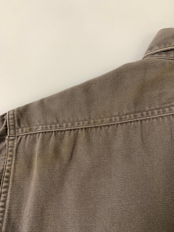 【中古品】【メンズ】 SEARS シアーズ L/S WORK SHIRT 50S～ マチ付き ロングスリーブ ワークシャツ メンズ トップス 長袖シャツ 50年代～ ヴィンテージ 146-261002-em-53-min カラー：グレー 万代Net店