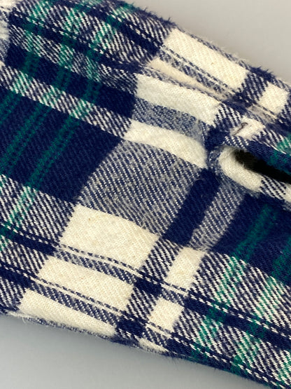 【中古品】【メンズ】 FIVEBROTHER ファイブブラザー 3061-FBA 80S FLANNEL SHIRT フランネルシャツ チェックシャツ 長袖シャツ 146-261003-ta-36-min サイズ：M カラー：ブルー/ホワイト 万代Net店