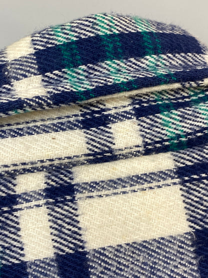 【中古品】【メンズ】 FIVEBROTHER ファイブブラザー 3061-FBA 80S FLANNEL SHIRT フランネルシャツ チェックシャツ 長袖シャツ 146-261003-ta-36-min サイズ：M カラー：ブルー/ホワイト 万代Net店