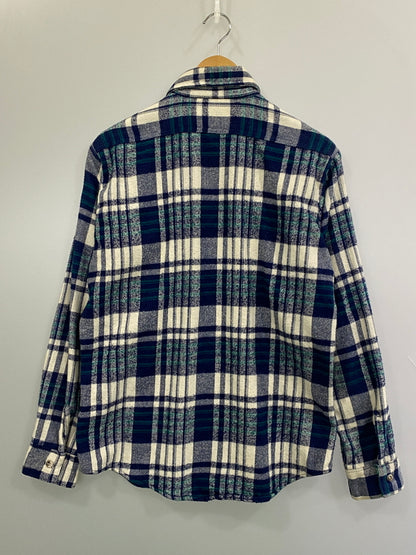 【中古品】【メンズ】 FIVEBROTHER ファイブブラザー 3061-FBA 80S FLANNEL SHIRT フランネルシャツ チェックシャツ 長袖シャツ 146-261003-ta-36-min サイズ：M カラー：ブルー/ホワイト 万代Net店