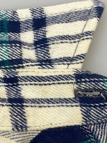 【中古品】【メンズ】 FIVEBROTHER ファイブブラザー 3061-FBA 80S FLANNEL SHIRT フランネルシャツ チェックシャツ 長袖シャツ 146-261003-ta-36-min サイズ：M カラー：ブルー/ホワイト 万代Net店