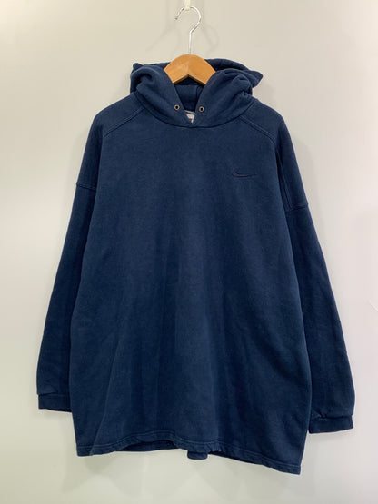 【中古品】【メンズ】 NIKE ナイキ 90S 銀タグ HOODED SWEATSHIRT フーデッドスウェットシャツ パーカー 146-261003-ta-15-min サイズ：L カラー：ネイビー 万代Net店