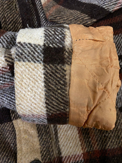 【現状渡し品】【メンズ】 JCPENNEY JCペニー CPO WOOL JACKET 60S～70S ウールジャケット 60年代～70年代 ヴィンテージ メンズ アウター ミリタリー チェック柄 146-261002-em-30-min サイズ：S カラー：ブラウン系 万代Net店