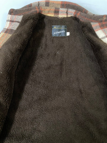 【現状渡し品】【メンズ】 JCPENNEY JCペニー CPO WOOL JACKET 60S～70S ウールジャケット 60年代～70年代 ヴィンテージ メンズ アウター ミリタリー チェック柄 146-261002-em-30-min サイズ：S カラー：ブラウン系 万代Net店