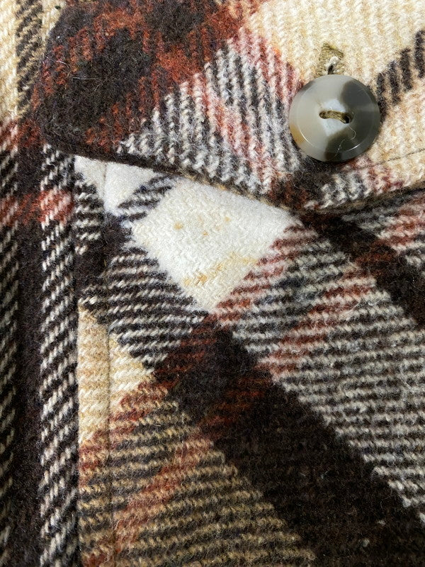 【現状渡し品】【メンズ】 JCPENNEY JCペニー CPO WOOL JACKET 60S～70S ウールジャケット 60年代～70年代 ヴィンテージ メンズ アウター ミリタリー チェック柄 146-261002-em-30-min サイズ：S カラー：ブラウン系 万代Net店