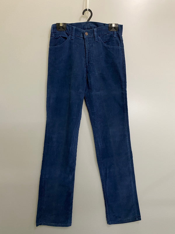 【中古品】【メンズ】 LEVI'S リーバイス CORDUROY PANTS 519-1513 刻印539 80S 白タブ コーデュロイ パンツ メンズ ボトムス 80年代 ヴィンテージ ストレート 157-261002-em-33-min サイズ：W33×L33 カラー：ブルー系 万代Net店