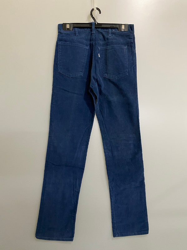 【中古品】【メンズ】 LEVI'S リーバイス CORDUROY PANTS 519-1513 刻印539 80S 白タブ コーデュロイ パンツ メンズ ボトムス 80年代 ヴィンテージ ストレート 157-261002-em-33-min サイズ：W33×L33 カラー：ブルー系 万代Net店