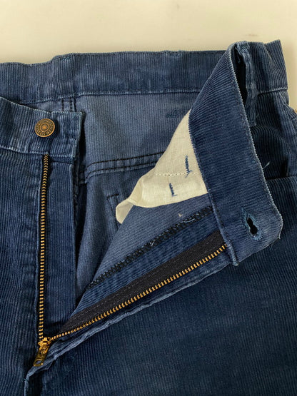 【中古品】【メンズ】 LEVI'S リーバイス CORDUROY PANTS 519-1513 刻印539 80S 白タブ コーデュロイ パンツ メンズ ボトムス 80年代 ヴィンテージ ストレート 157-261002-em-33-min サイズ：W33×L33 カラー：ブルー系 万代Net店