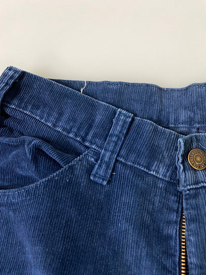 【中古品】【メンズ】 LEVI'S リーバイス CORDUROY PANTS 519-1513 刻印539 80S 白タブ コーデュロイ パンツ メンズ ボトムス 80年代 ヴィンテージ ストレート 157-261002-em-33-min サイズ：W33×L33 カラー：ブルー系 万代Net店