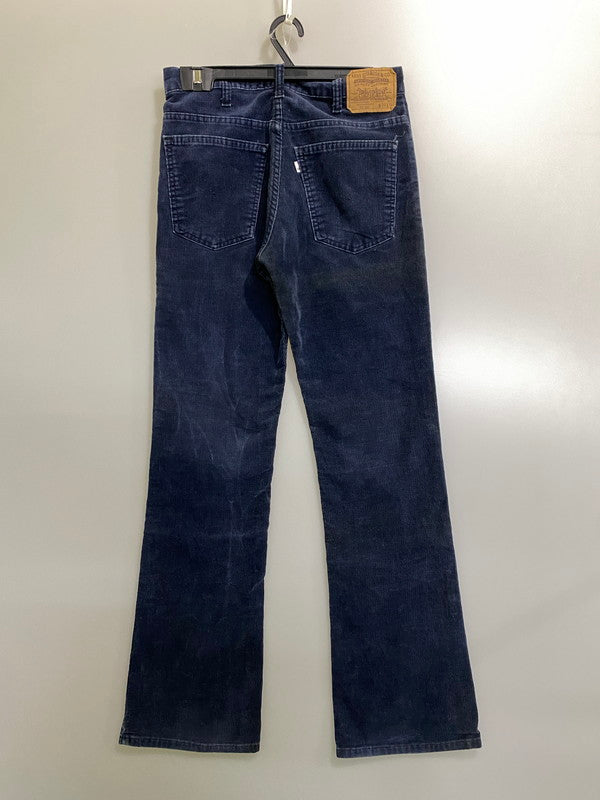 【中古品】【メンズ】 LEVI'S リーバイス CORDUROY PANTS517-1517 刻印536 80S 白タブ コーデュロイ パンツ 80年代 ヴィンテージ メンズ ボトムス 157-261002-em-35-min サイズ：W30×L34 カラー：ネイビー 万代Net店