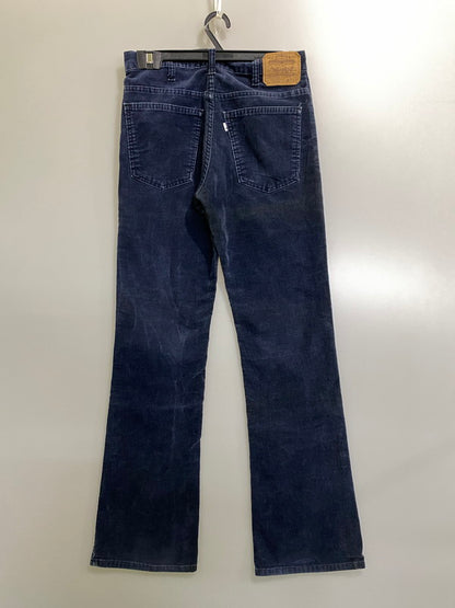 【中古品】【メンズ】 LEVI'S リーバイス CORDUROY PANTS517-1517 刻印536 80S 白タブ コーデュロイ パンツ 80年代 ヴィンテージ メンズ ボトムス 157-261002-em-35-min サイズ：W30×L34 カラー：ネイビー 万代Net店