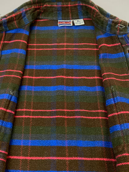 【中古品】【メンズ】 BIG MAC ビッグマック 80S FLANNEL SHIRT フランネルシャツ チェックシャツ 長袖シャツ 146-261003-ta-32-min サイズ：M カラー：マルチカラー 万代Net店