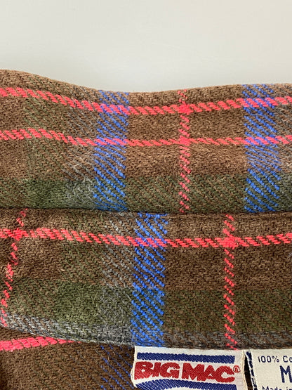 【中古品】【メンズ】 BIG MAC ビッグマック 80S FLANNEL SHIRT フランネルシャツ チェックシャツ 長袖シャツ 146-261003-ta-32-min サイズ：M カラー：マルチカラー 万代Net店