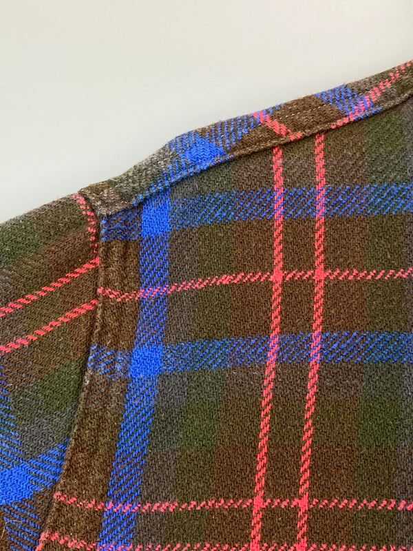 【中古品】【メンズ】 BIG MAC ビッグマック 80S FLANNEL SHIRT フランネルシャツ チェックシャツ 長袖シャツ 146-261003-ta-32-min サイズ：M カラー：マルチカラー 万代Net店