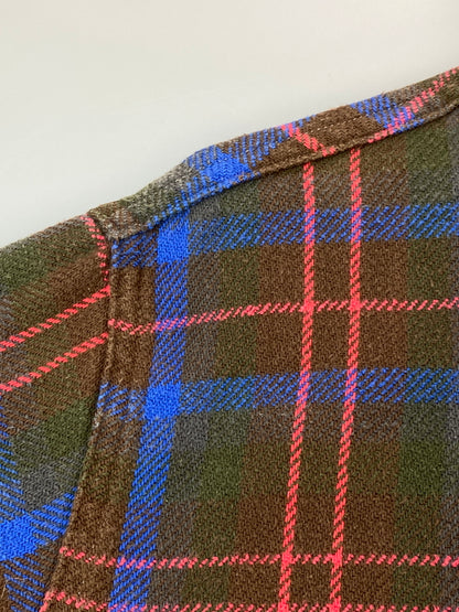 【中古品】【メンズ】 BIG MAC ビッグマック 80S FLANNEL SHIRT フランネルシャツ チェックシャツ 長袖シャツ 146-261003-ta-32-min サイズ：M カラー：マルチカラー 万代Net店