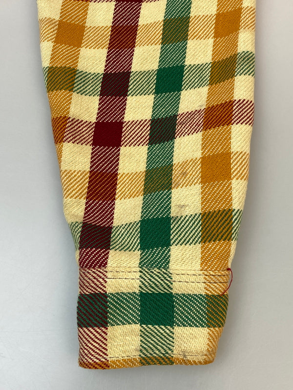 【中古品】【メンズ】 BIG MAC ビッグマック 70S FLANNEL SHIRT フランネルシャツ チェックシャツ 長袖シャツ 146-261003-ta-37-min サイズ：M カラー：マルチカラー 万代Net店